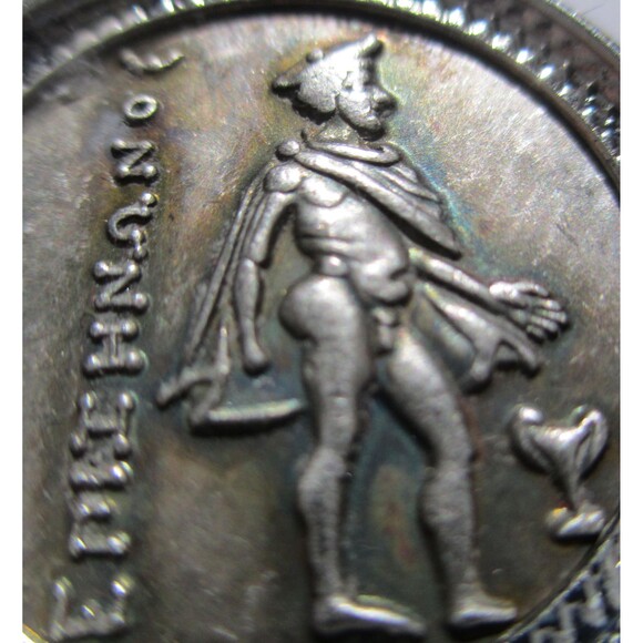 Ancient Greek Coin/Pendant Dionis and ABAH Pegasus 50-45 BC-Antique High Relief - Picture 6 of 7